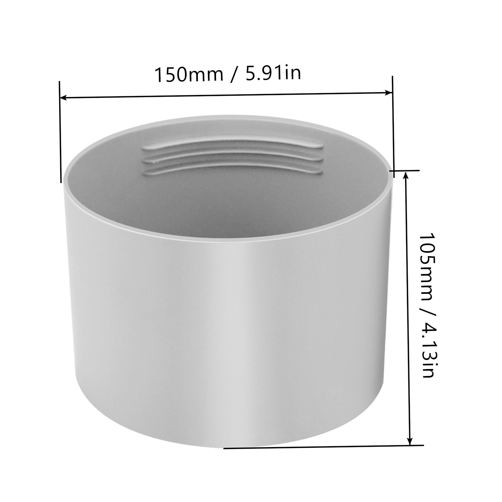 Raccord Universel Tuyau d’Évacuation Clim Portable 150mm Filetage CW CCW, Connecteur ABS - 3