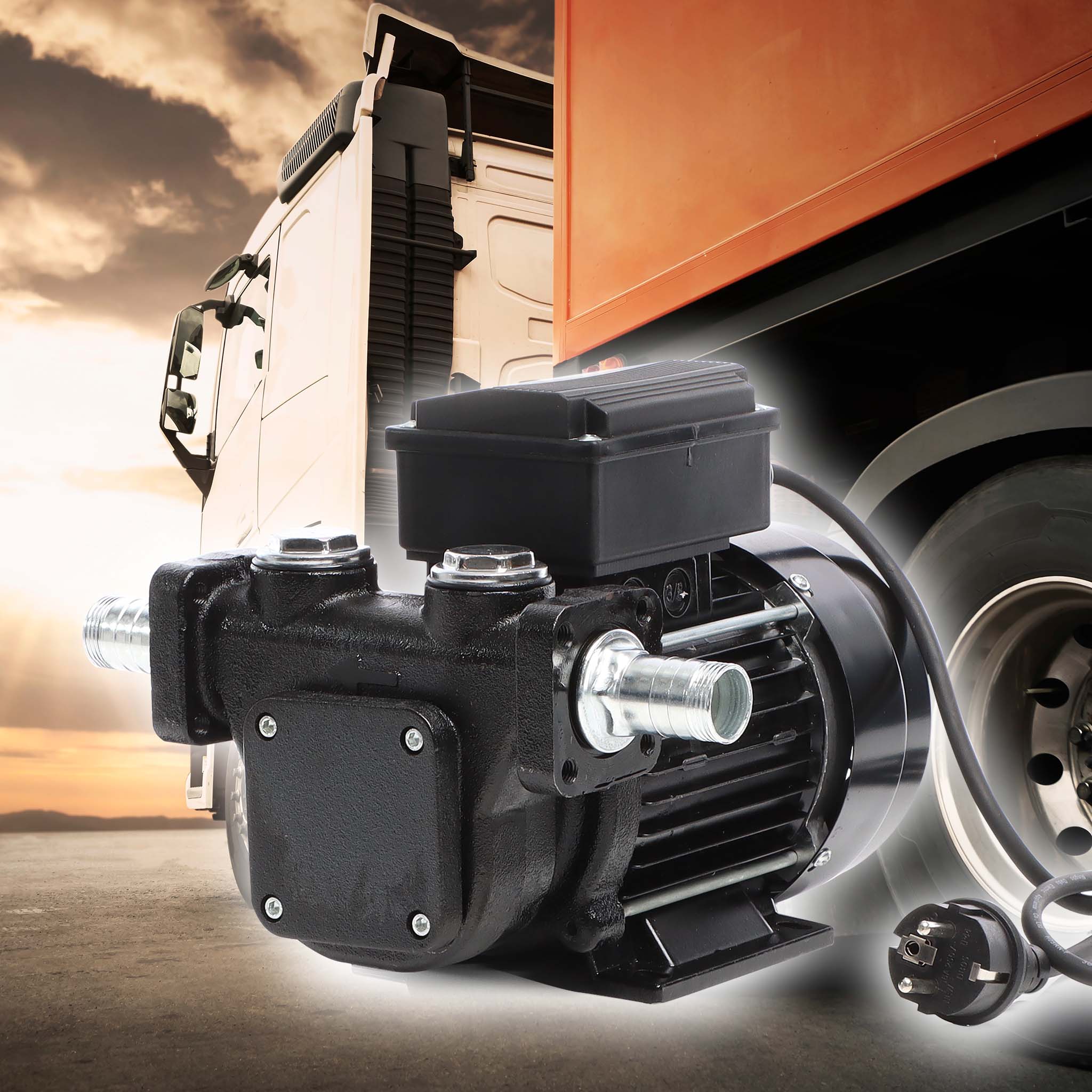 Pompa Diesel Autoadescante 230V - 550W, 60 L/min, Con Pistola Automatica - Foto 9