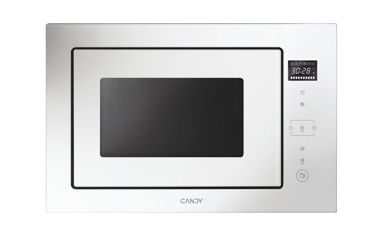 MediaMarkt Candy Microondas Con Grill Integrable, Ca38mwn7nw, Grill De 1100 W, 8 Niveles, 28 L, Blanco - Imagen 2