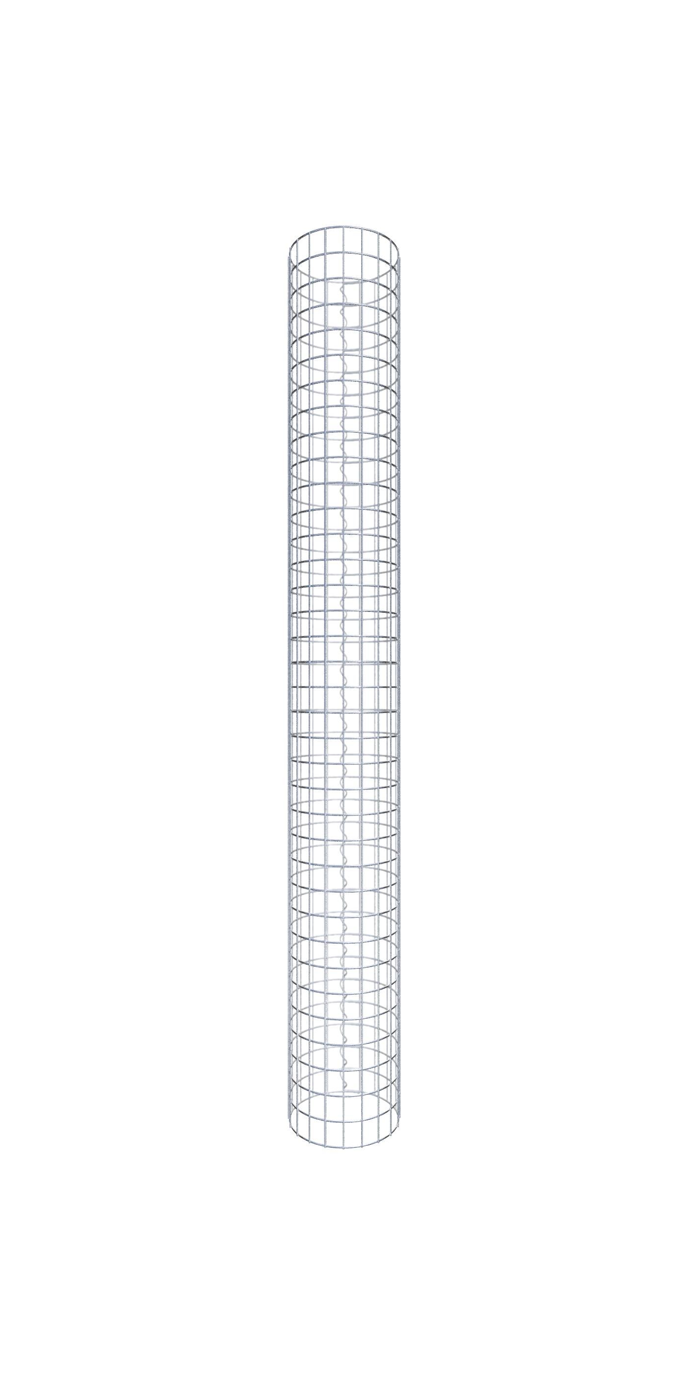 Kolumna gabionowa średnica 32 cm MW 5 x 5 cm okrągła - wysokość: 180 cm
