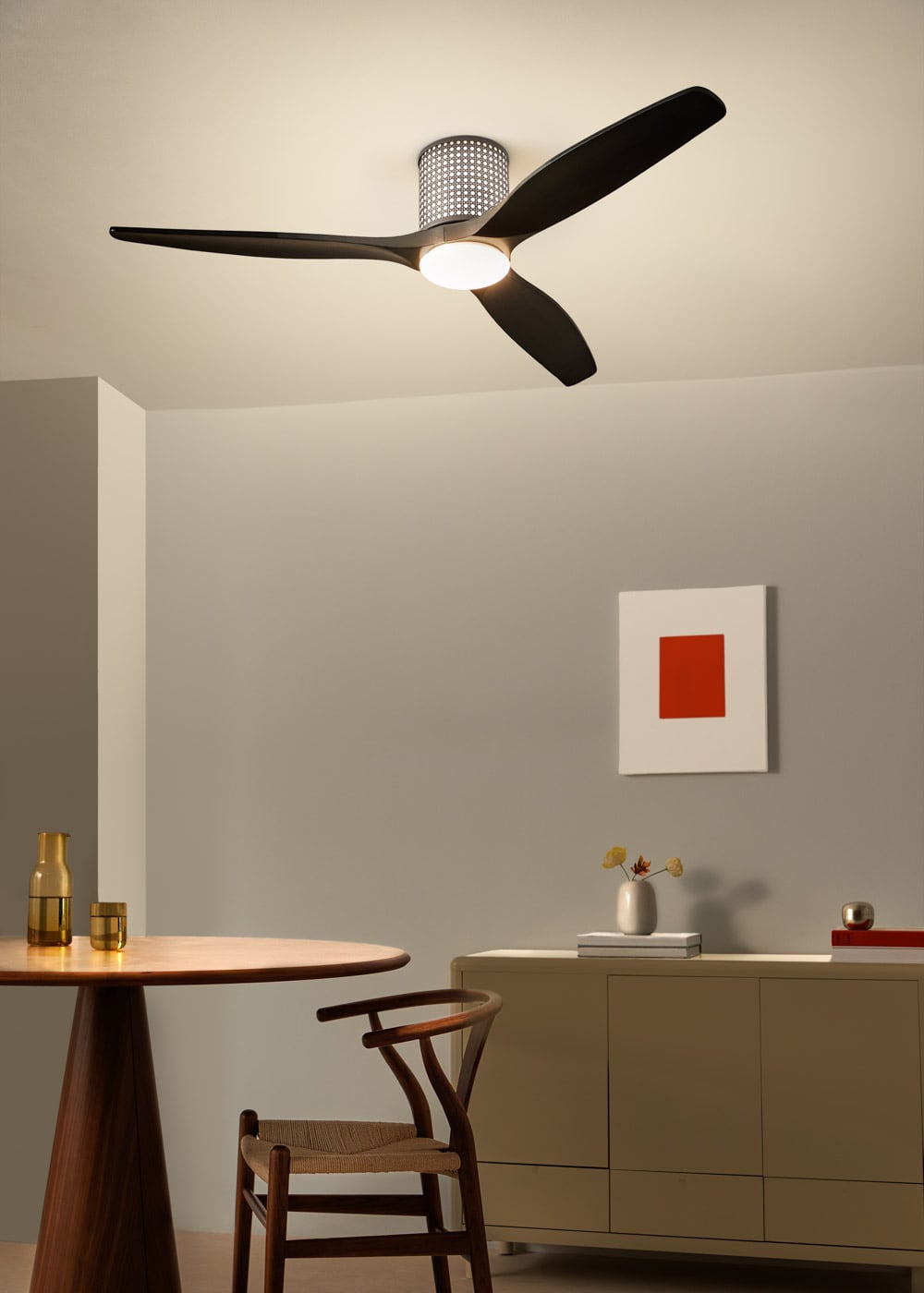 CREATE - WIND CALM CUSTOM RATTAN - Ventilador de techo 40W silencioso ...