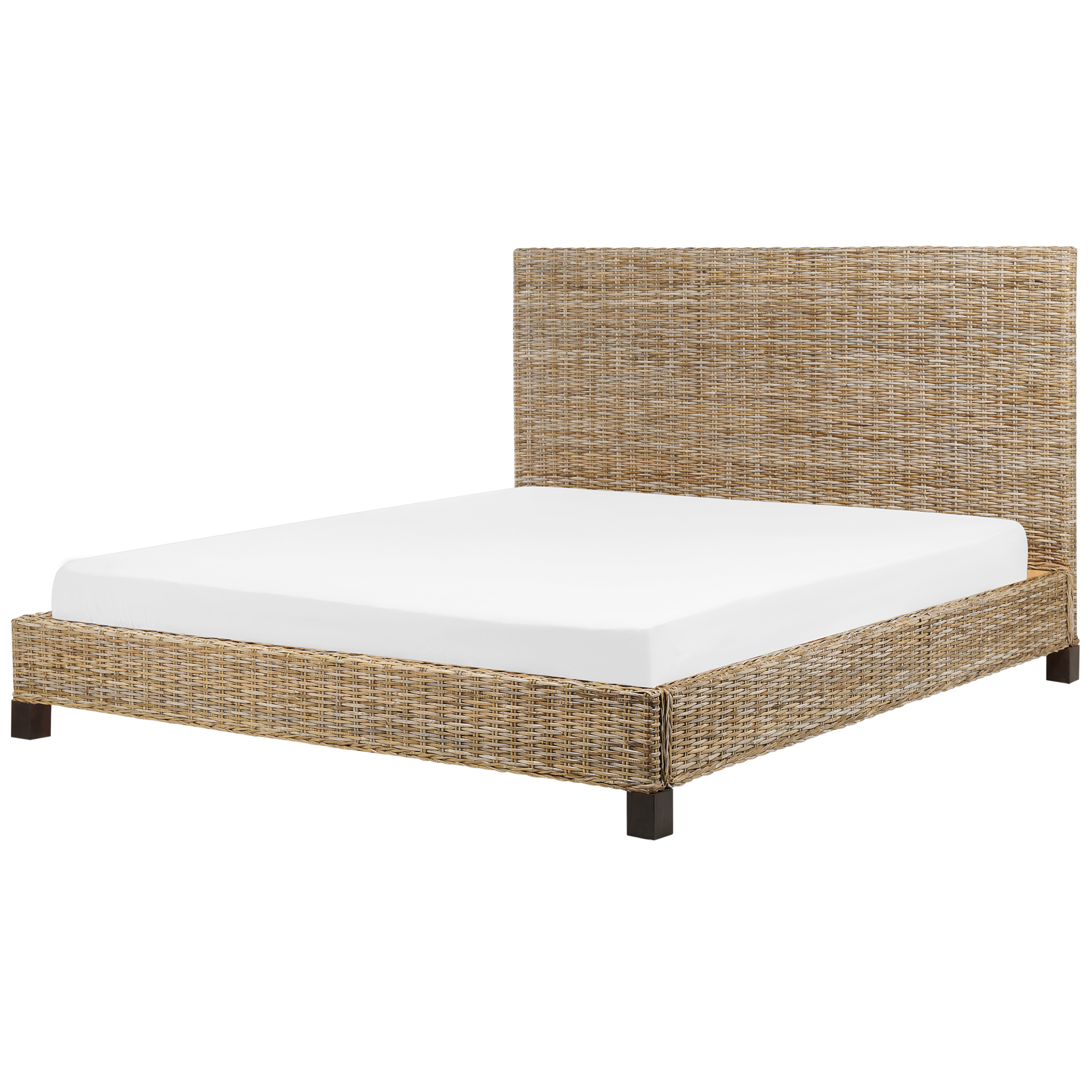 Nectar - Telaio Letto In Bambù, Letto Matrimoniale, Naturale, Altezza 30,5 Cm, Assemblaggio Senza Attrezzi, Doghe In Legno, Supporto 362 Kg