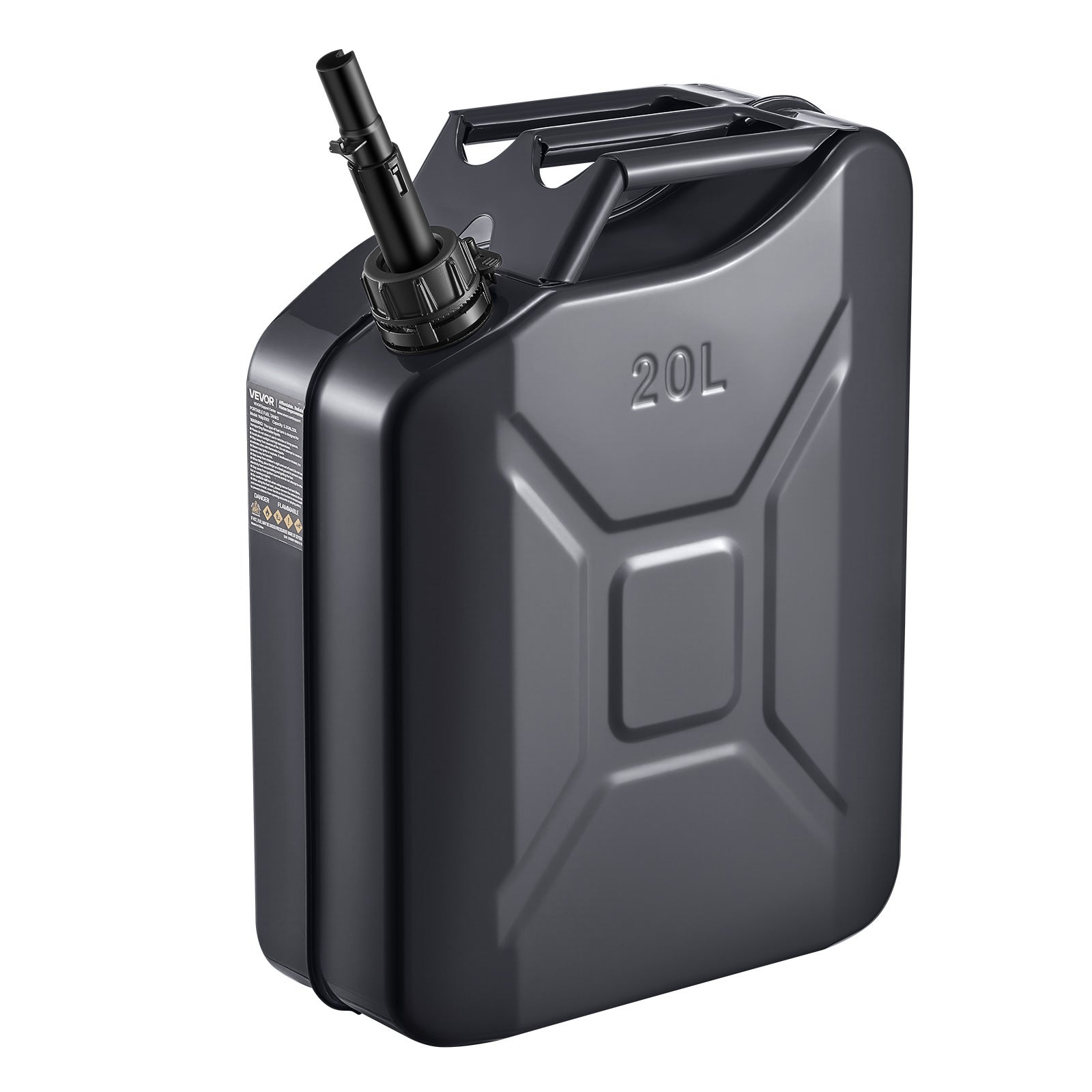 Rezervor de combustibil VEVOR metalic 20L – Debit maxim 6 L/min – Rezervor de combustibil portabil și durabil pentru vehicule și tractoare