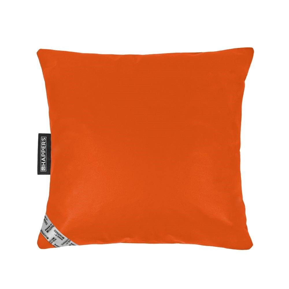 Coussin Similicuir Indoor Orange Happers 45x45 - 2