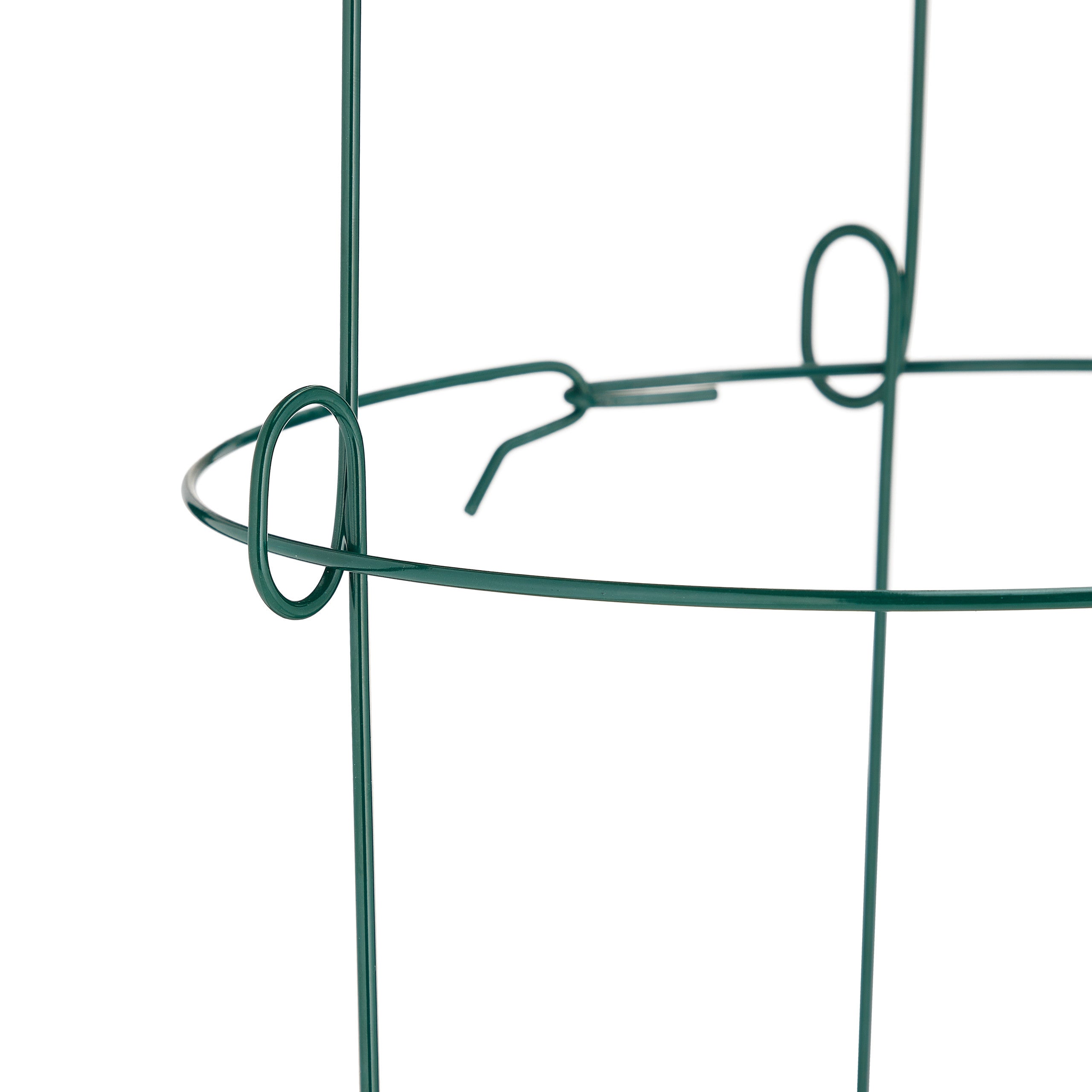 Tuteur autoportant pour plantes grimpantes, lot de 4, à 3 pieds, pour rosiers et tomates, en acier, 75,5 x ø 26 cm, vert foncé, Relaxdays - 7