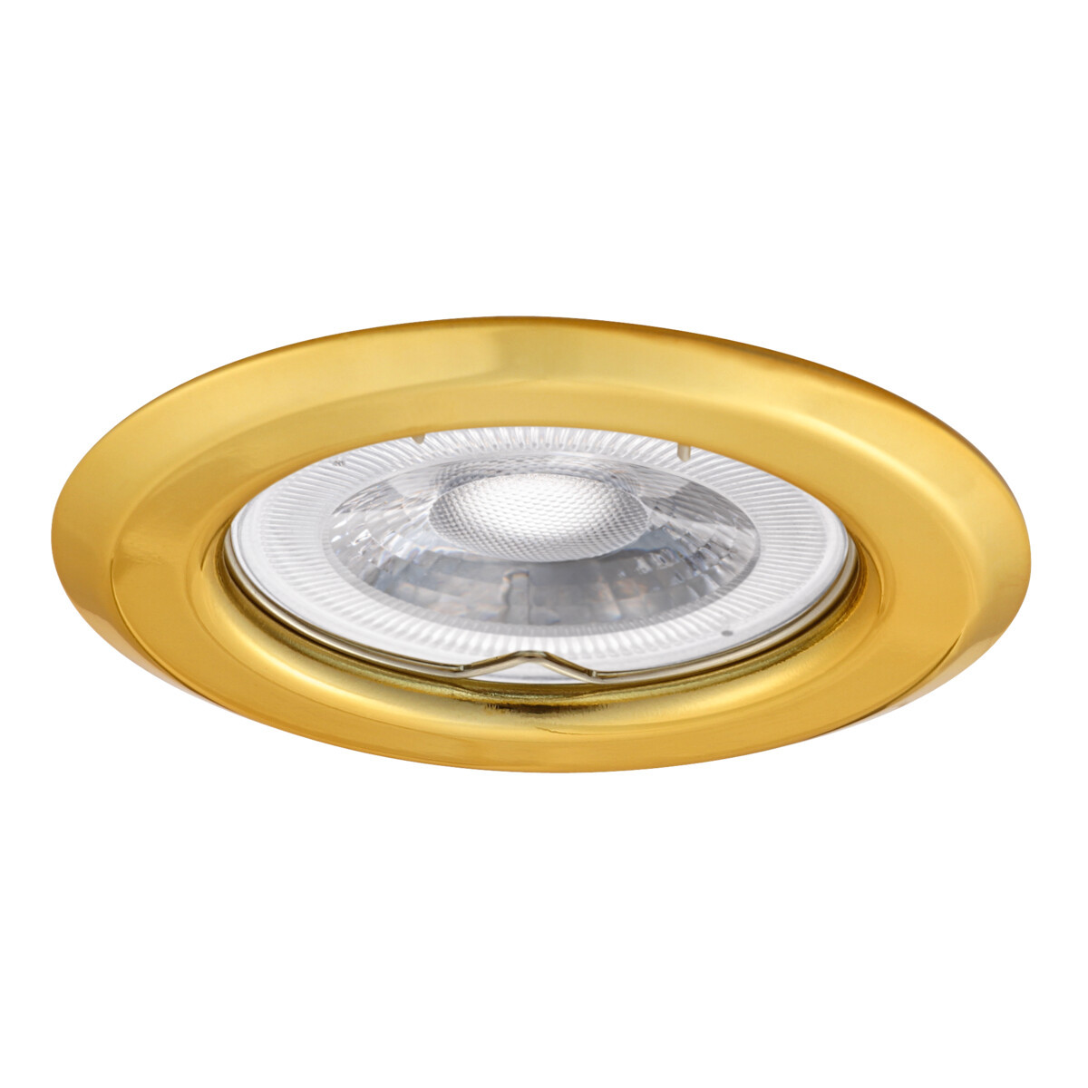 Oprawa sufitowa wpuszczana oczko Argus Ii złota 1xGX5.3 / GU10x10W okrągła IP20 wym: 3,4 x 8,2 x 8,2 cm metal Kanlux