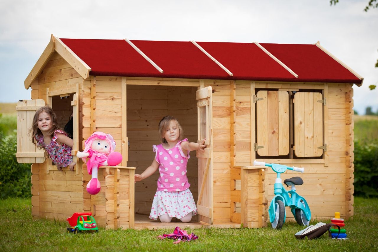 Maison en bois pour enfants - Maison de jeux pour l'extérieur 178x241xH151cm/2.63m2 - maison jardin enfant exterieur bois M503 - 4