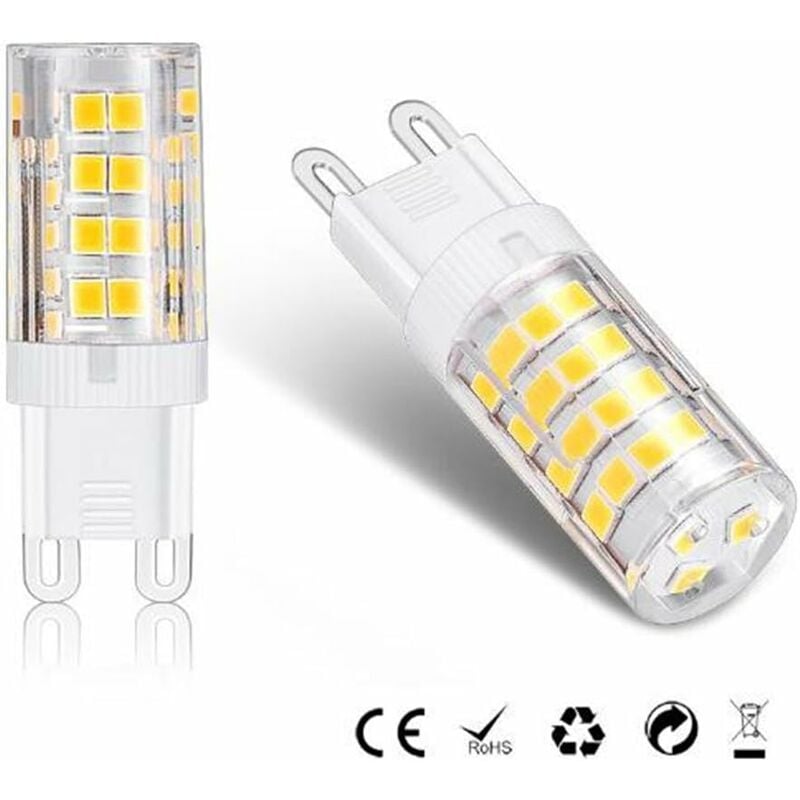10pcs G9 LED Lampe Ampoules, Blanc Chaud 3000K 5W G9 LED Ampoule Lumiere équivalent aux ampoules halogènes de 40 W 420 lumens not dimmable - 3