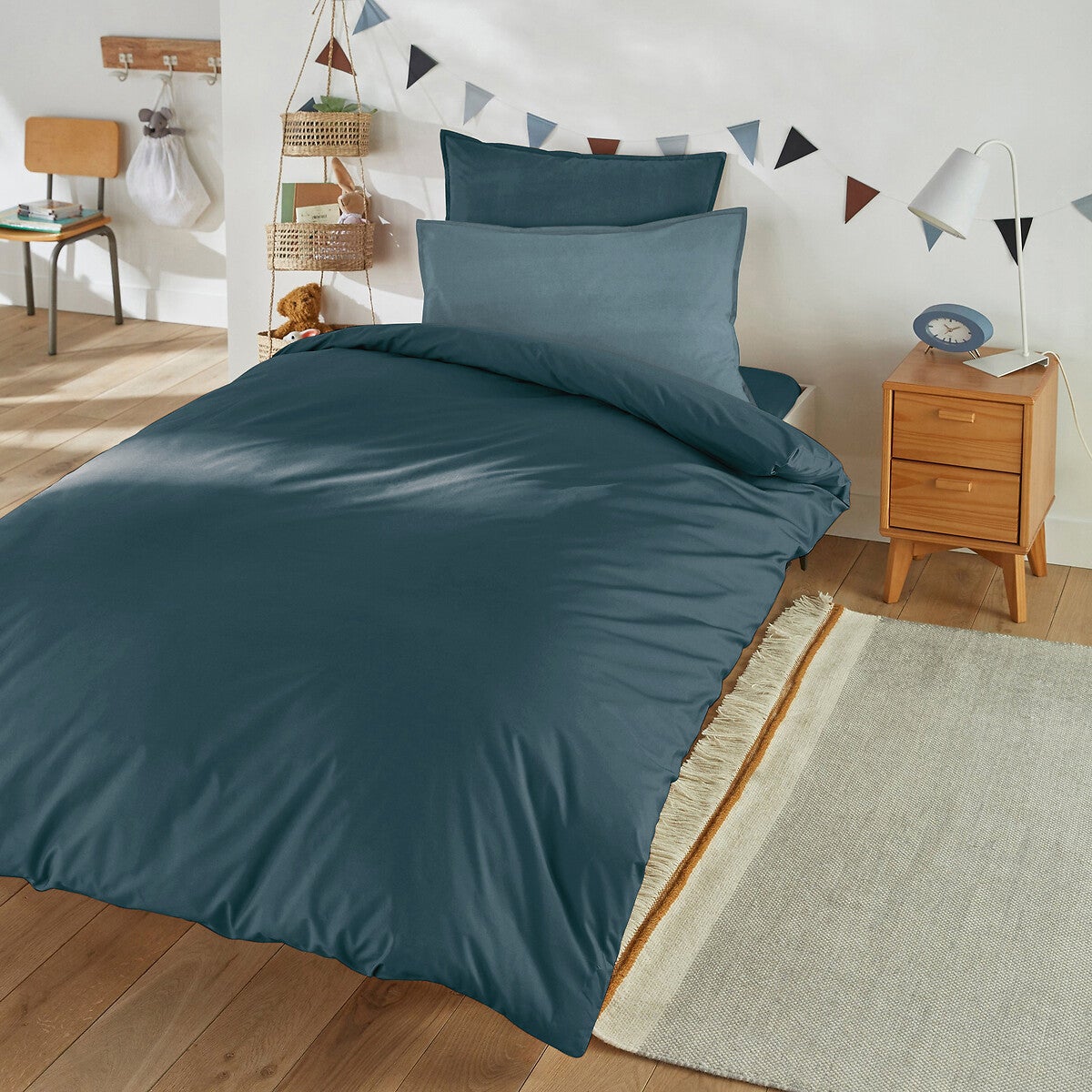Housse De Couette Percale Blanc 240x220