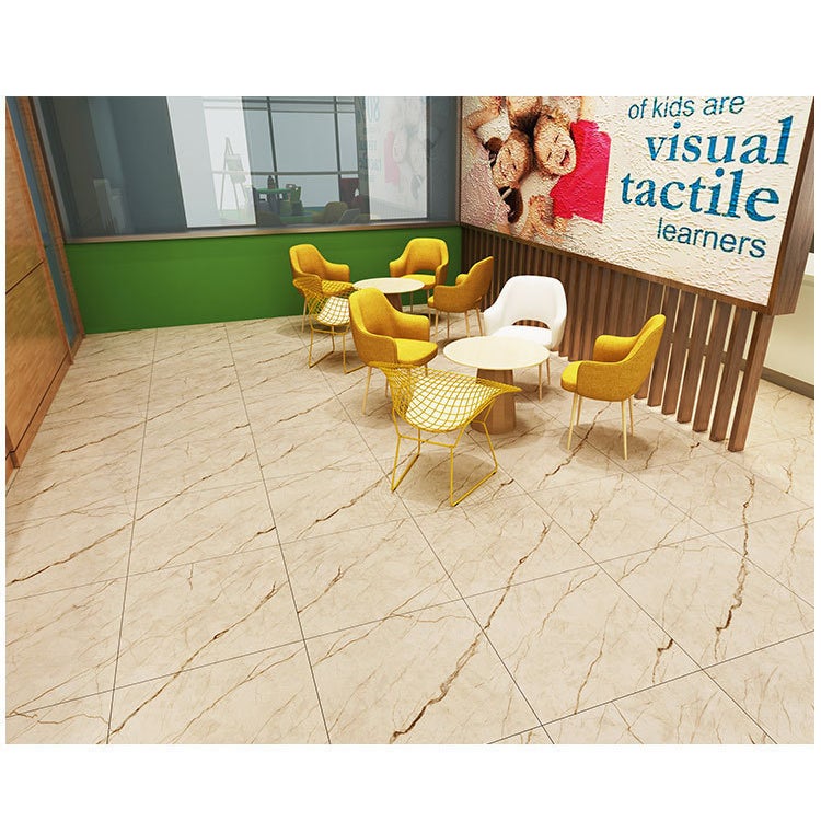 Autocollants de sol épais, autocollants muraux auto-adhésifs en marbre de Simulation, antidérapants, résistants à l'usure et imperméables, 10 pièces - 2