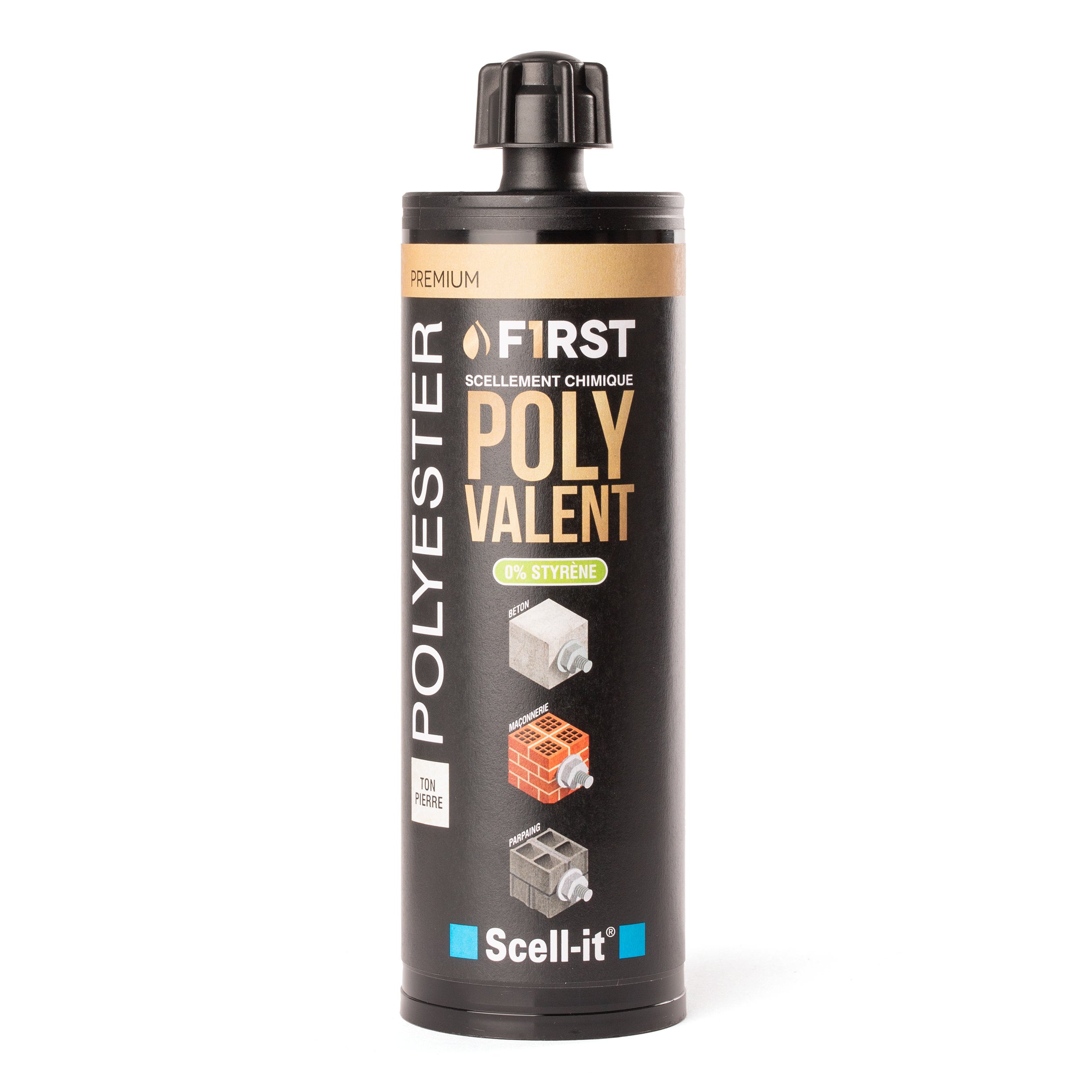 Cartouche scellement chimique polyvalent First SCELL-IT - 410 ml - Gris béton - FIRST410G - 4