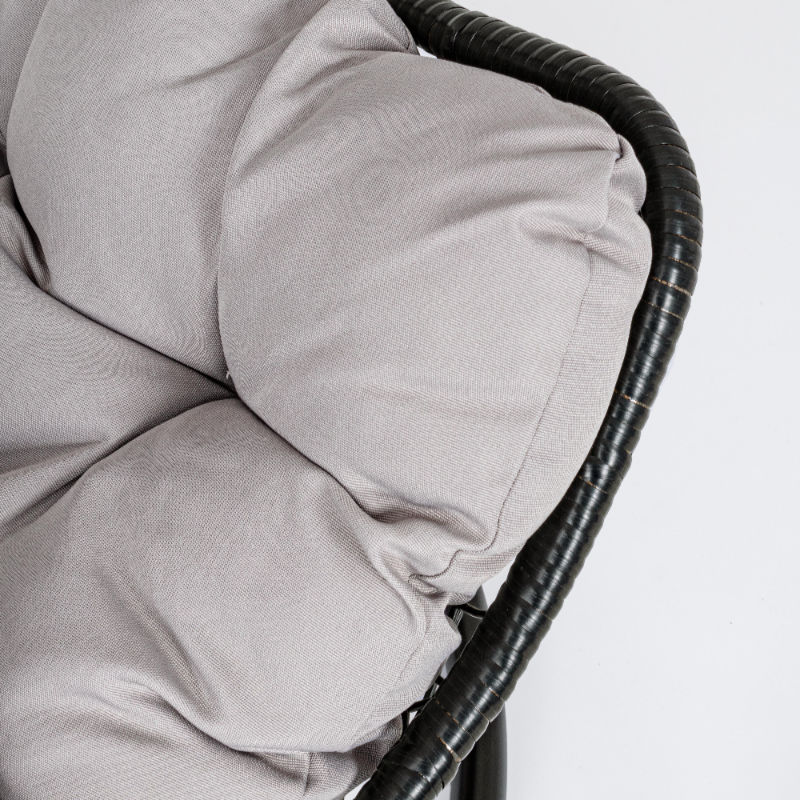 Fauteuil de jardin suspendu noir sur pied Amirante - 4