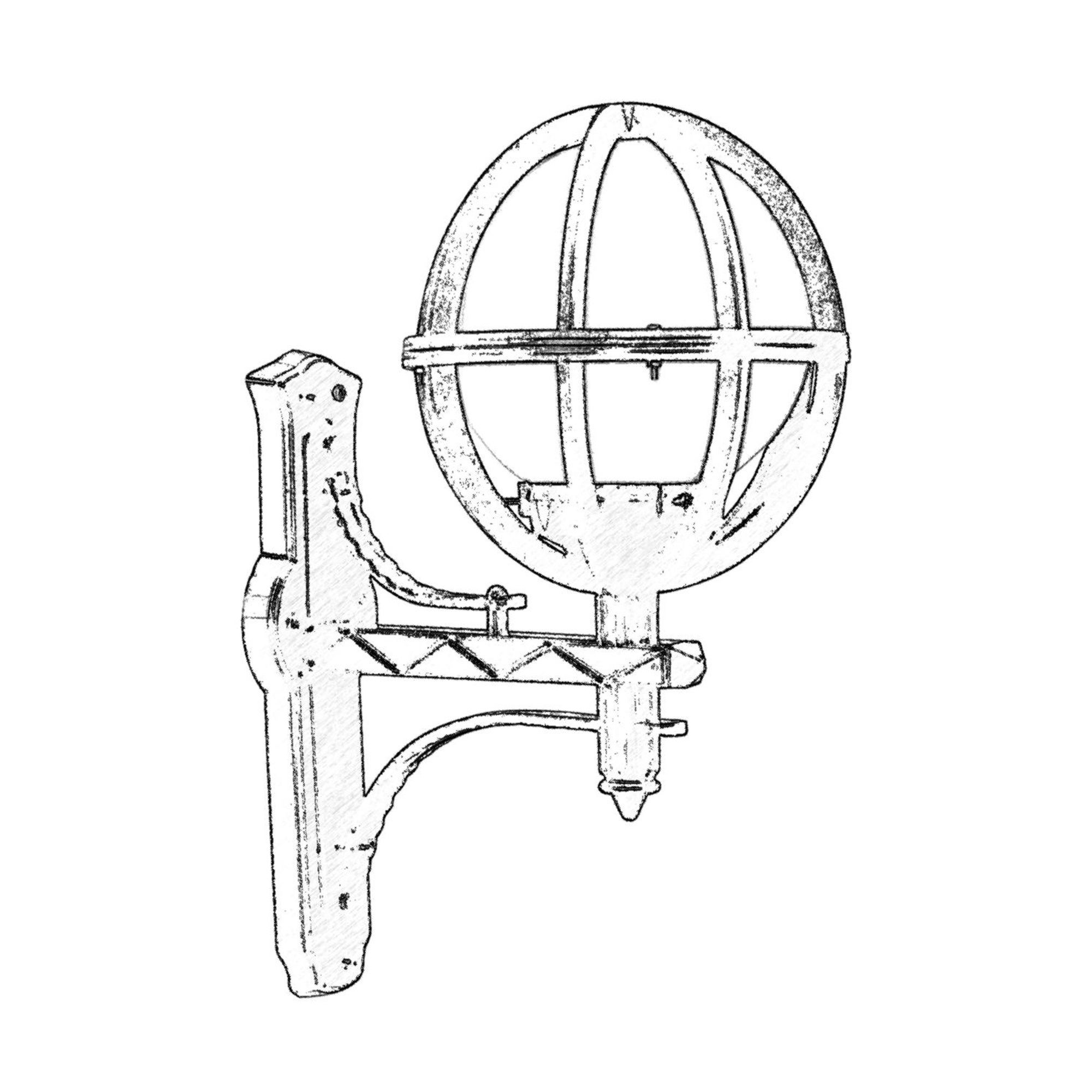 Applique da esterno, struttura in ABS, Colore nero - 2