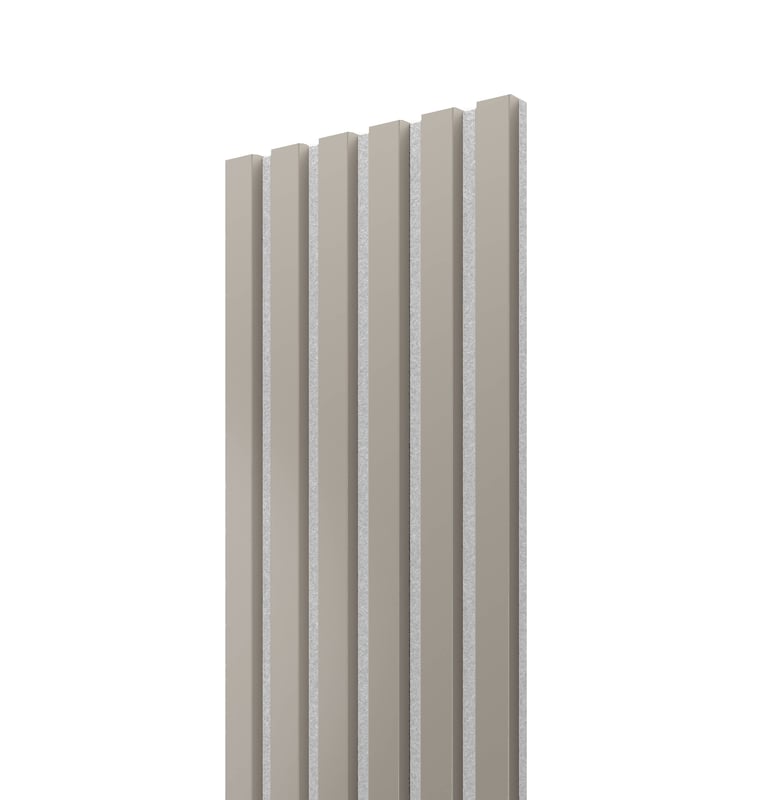 Lamele na szarym filcu LAMELE3D - Piaskowy Beż