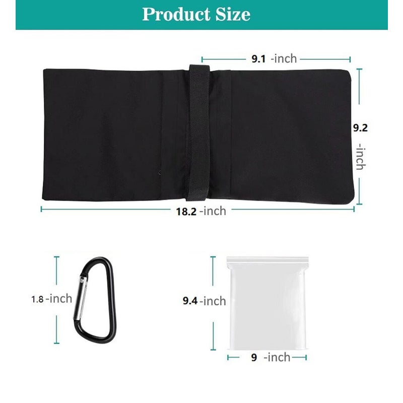 10 szt. wytrzymałych worków z piaskiem do statywu fotograficznego, studia fotograficznego i wideo, ogrodu - czarny