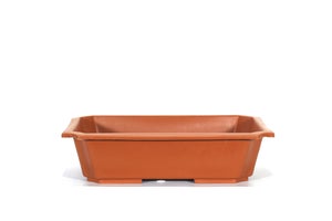 Vaso rettangolare per Piante e Bonsai in plastica marrone cm. 49 | Leroy Merlin