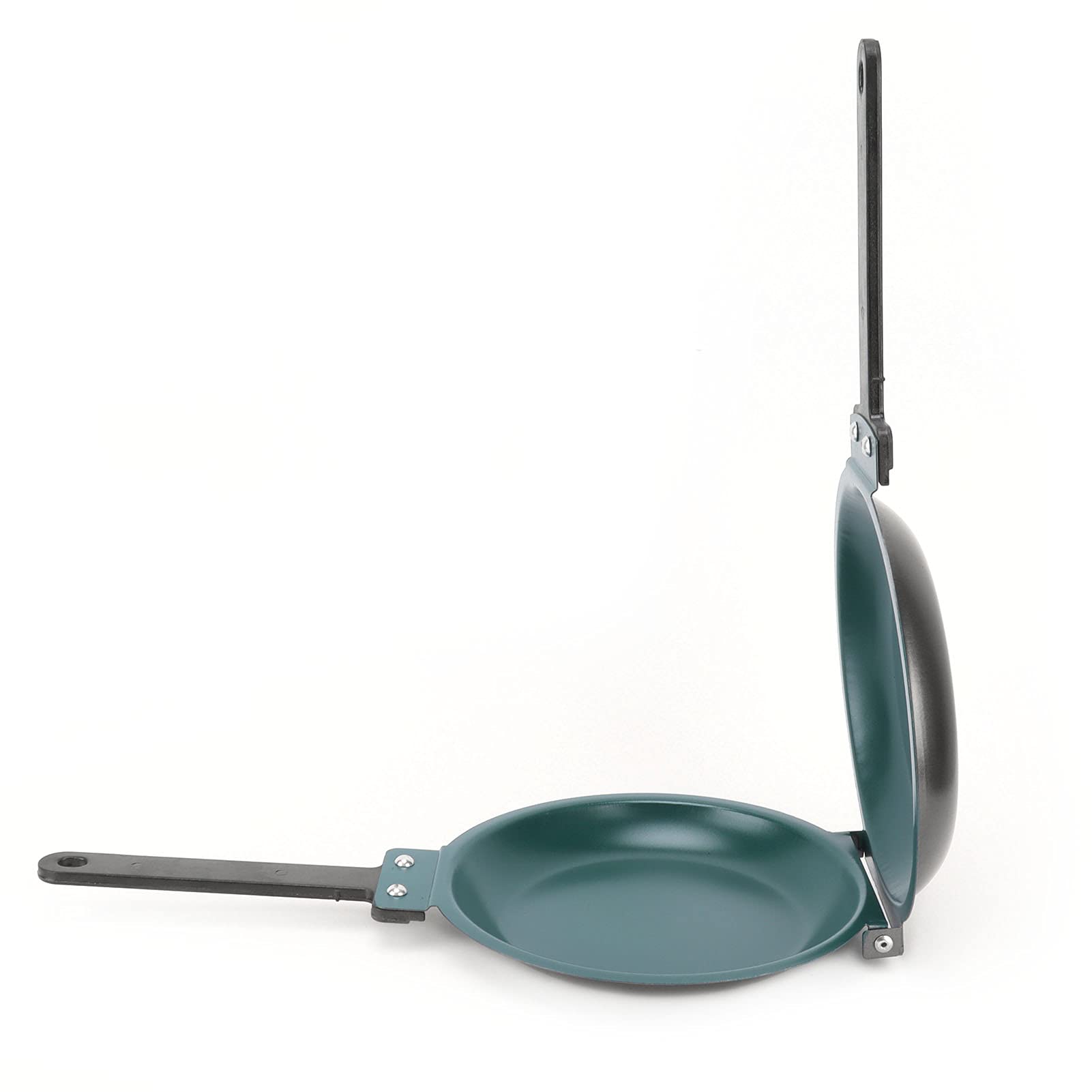 Teglia Pieghevole Antiaderente Per Pancake - Doppia Faccia In Acciaio Titanio Per Toast, Frittate E Formaggio Grigliato - Foto 13