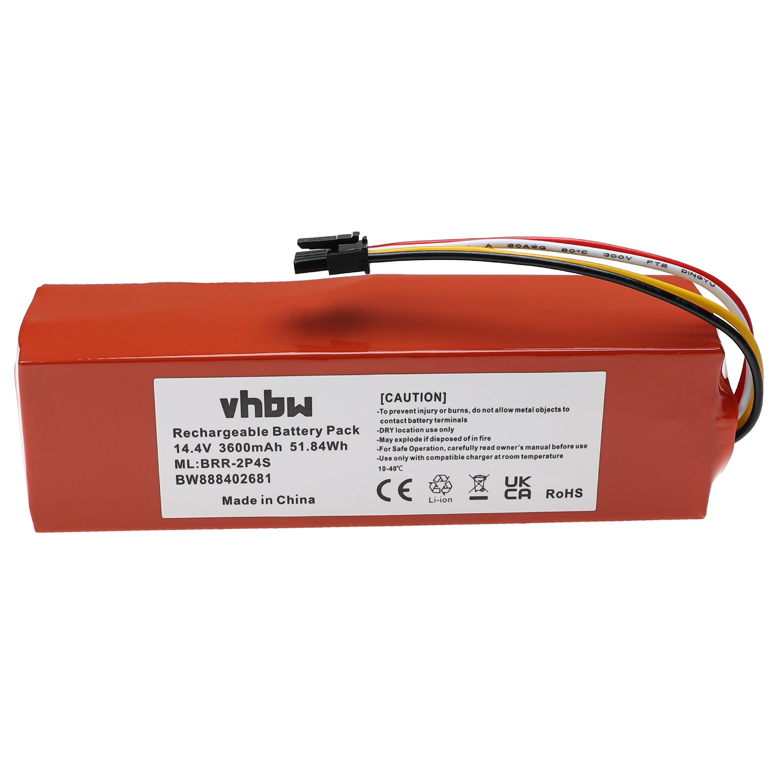 Batteria Per Robot Aspirapolvere Xiaomi - 14.4V 5200mAh, Litio, Compatibile SDJQR02RR - Foto 2