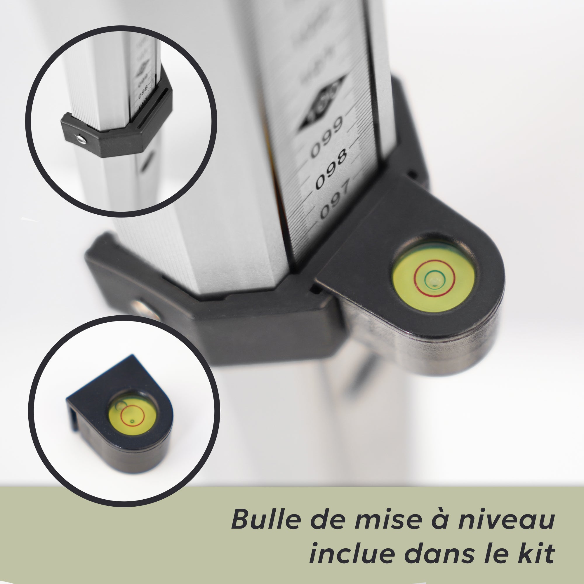 Mire télescopique 3M aluminium - 8