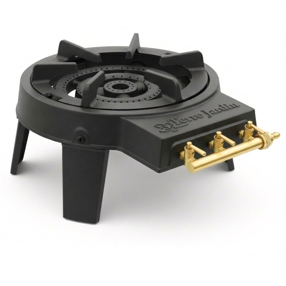 Réchaud à gaz extérieur 3 feux en fonte 9,5 kW avec 4 pieds fixes Gaztival Pro - 6