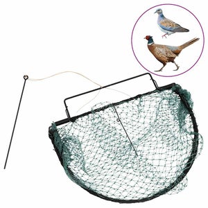 Piège à Oiseaux Protecteur De Cultures Vert 50x40 Cm | Filet En Acier Et Polyéthylène | Réutilisable Et Portable