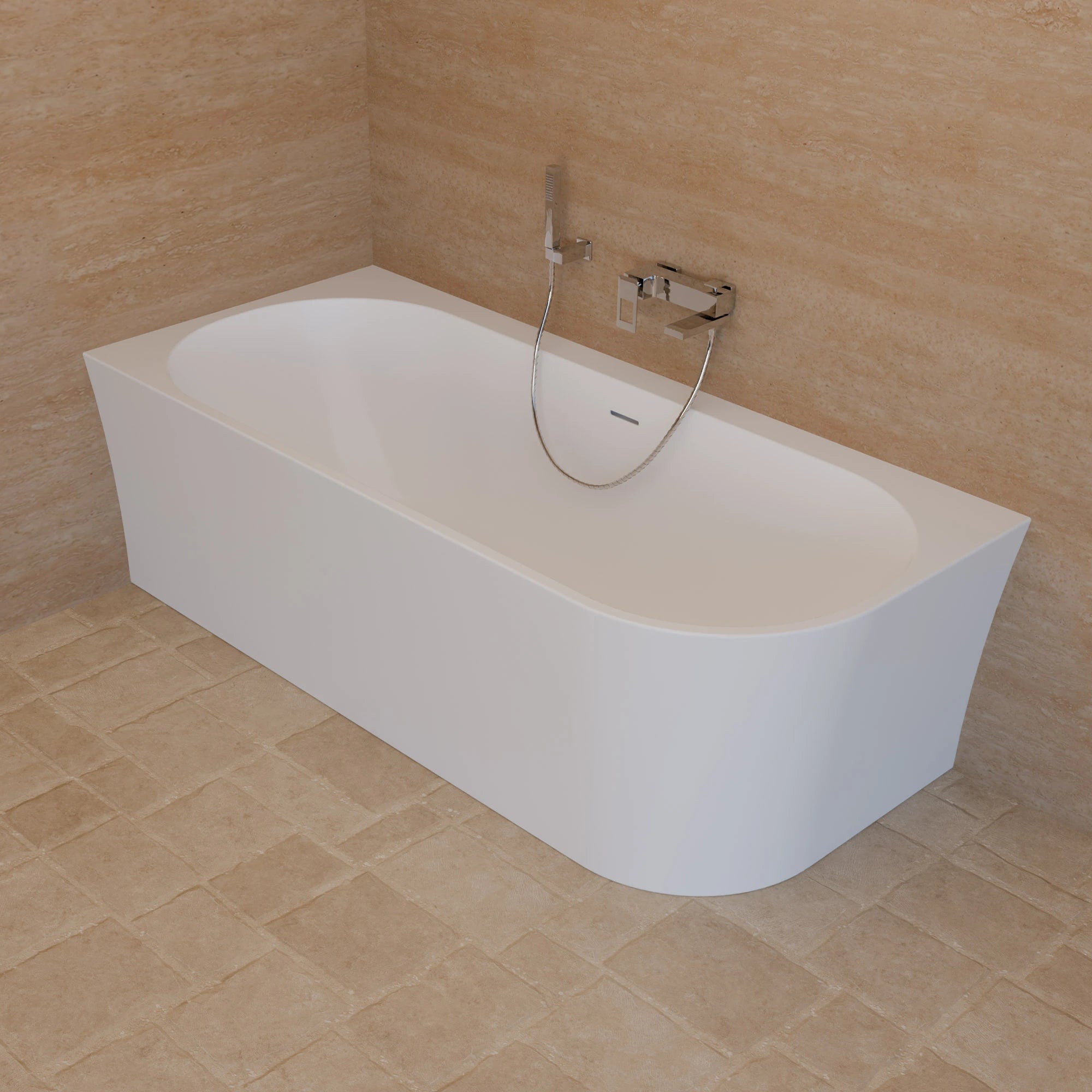 Baignoire Ilot Cosmic 180 gauche blanche 180 x80 x58 cm, by SPALINA - 8