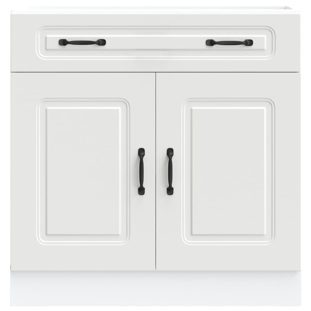Armoire de cuisine | Meuble de cuisine Kalmar blanc bois d'ingénierie CFW168943 - 4