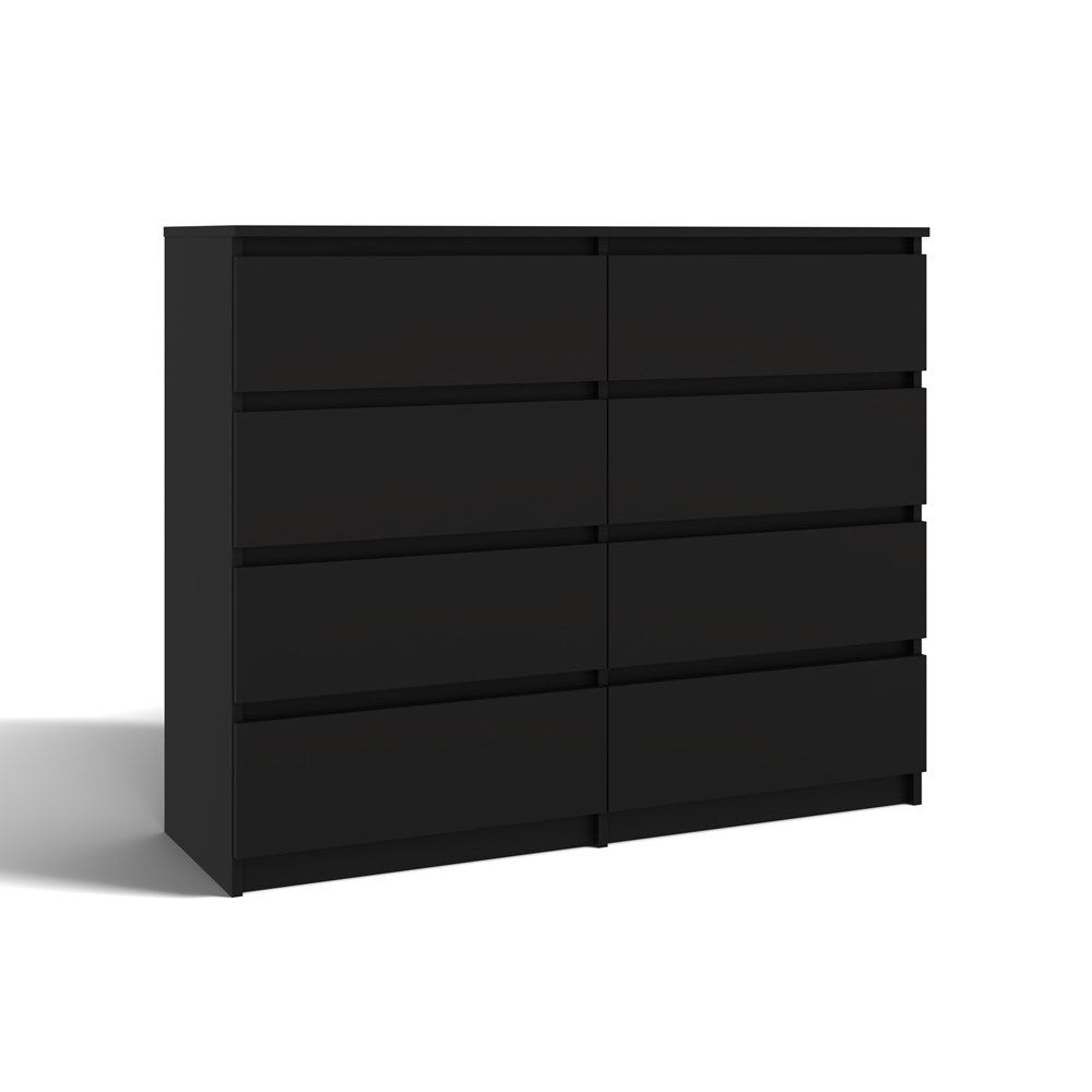 Komoda Topeshop Malwa M8 120 Czerń 40x120x97 cm