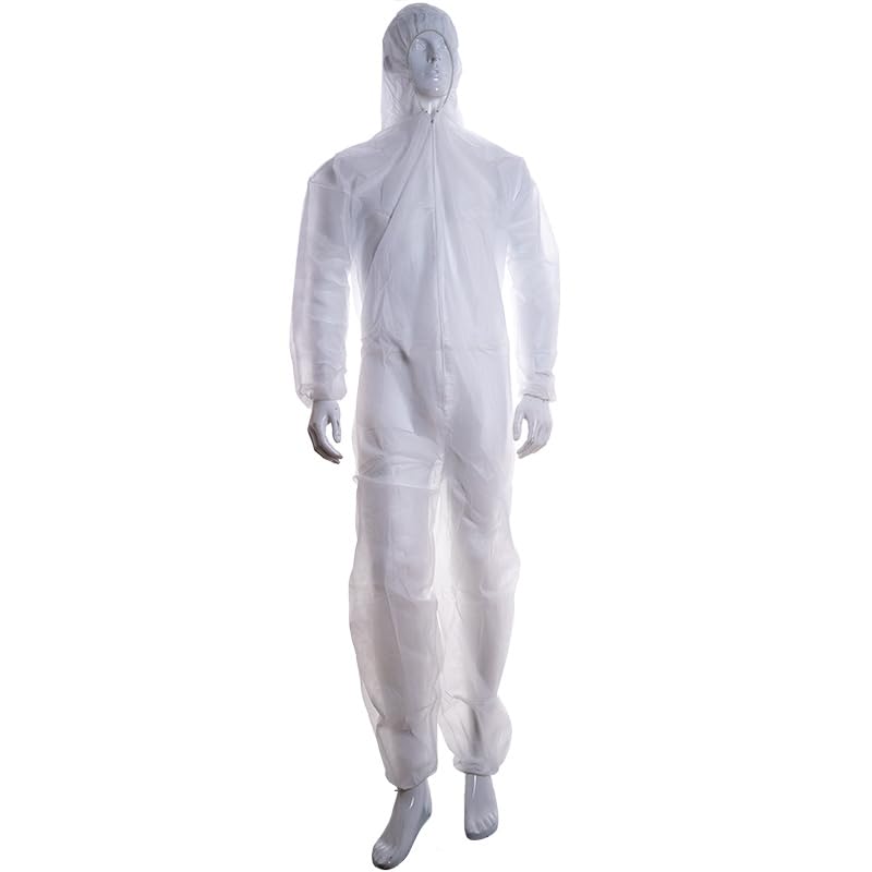 Pack 10 uds Buzo mono desechable capucha Talla XL blanco
