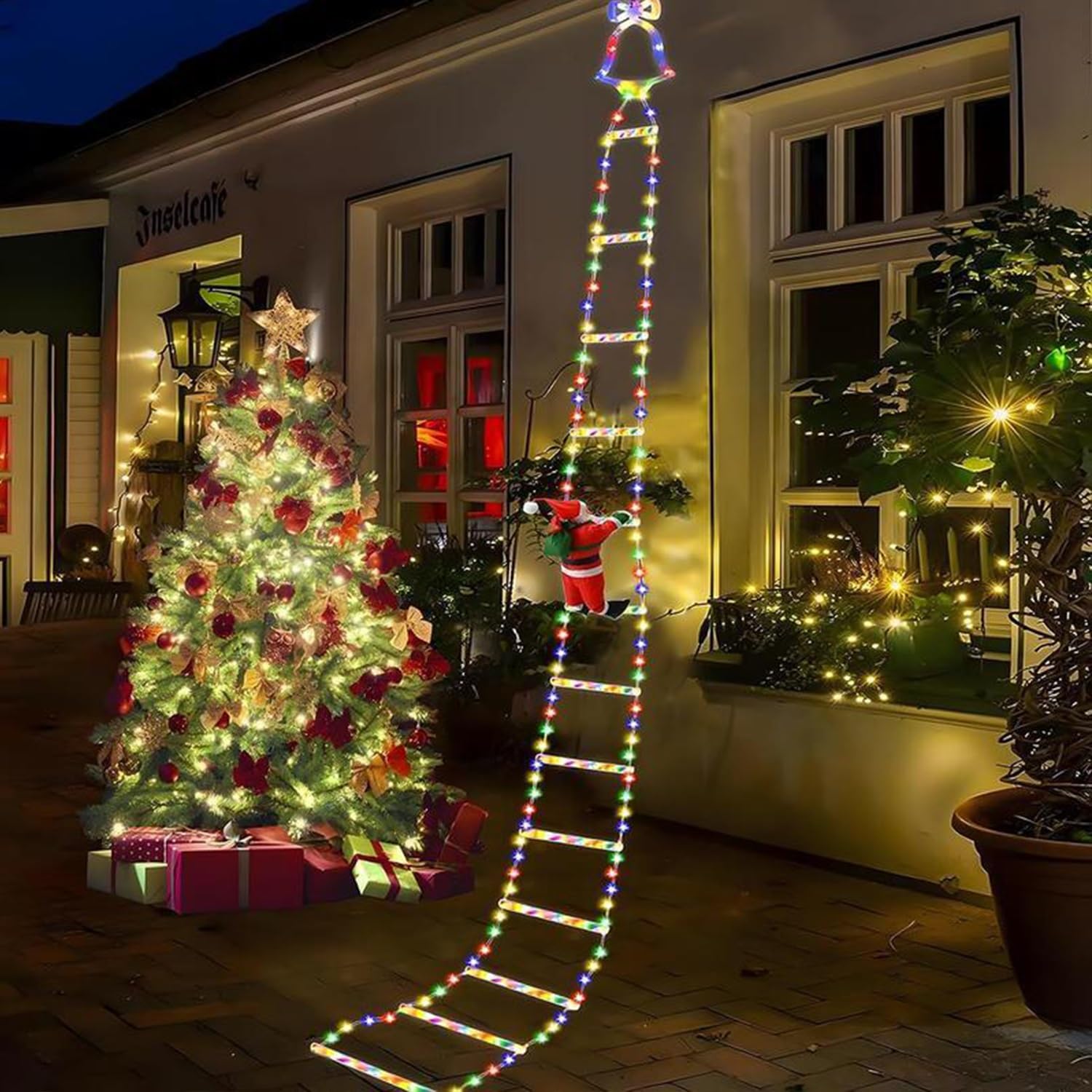 Catena Luminosa Esterno, Luci Natale da Esterno, Luci Albero di Natale
