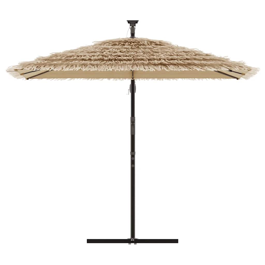 Parasol de jardin avec mât en acier marron 246x246x230 cm vidaXL - 4