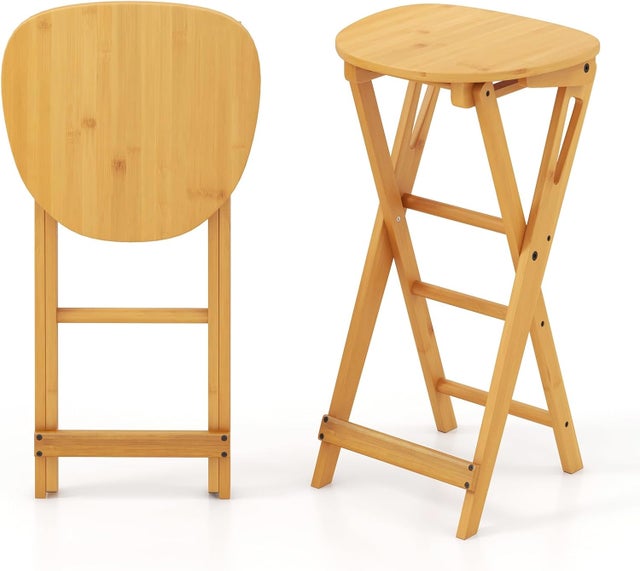 StrongTek Sgabello in legno a 2 gradini per babini con superficie