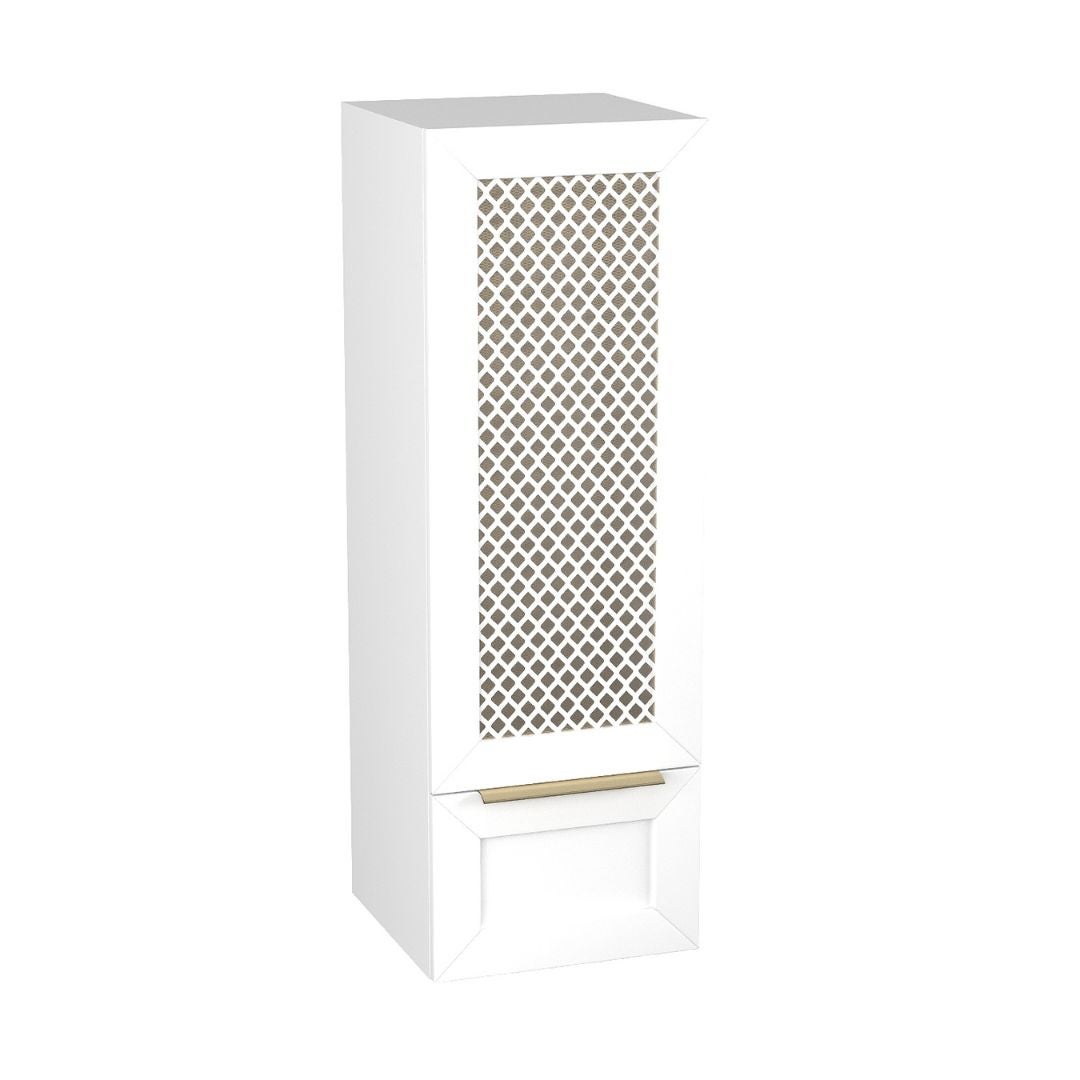 Szafka łazienkowa CHIC 35 cm biała półmat/złota