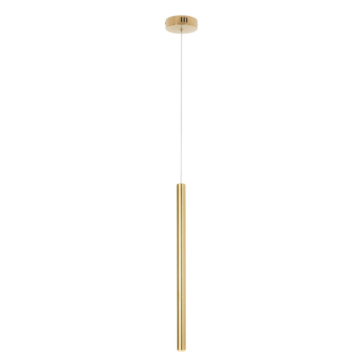 Lampa wisząca ORGANIC LED 1W Ciepła biel 360lm złoty szczotkowany wym: 190 x 2,5 x 2,5 cm Maxlight