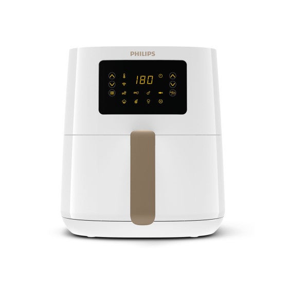 Freidora de aire Philips 5000 Series HD9255/30 de 4,1 litros y 1400W con 7 programas automáticos en color oro y blanco - Imagen 2