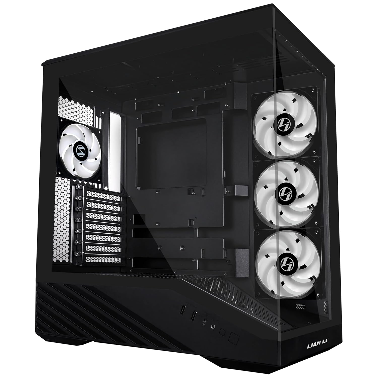 Lian Li Boîtier PC Vector V100, Midi-Tower, ATX, RGB, Verre Trempé ...