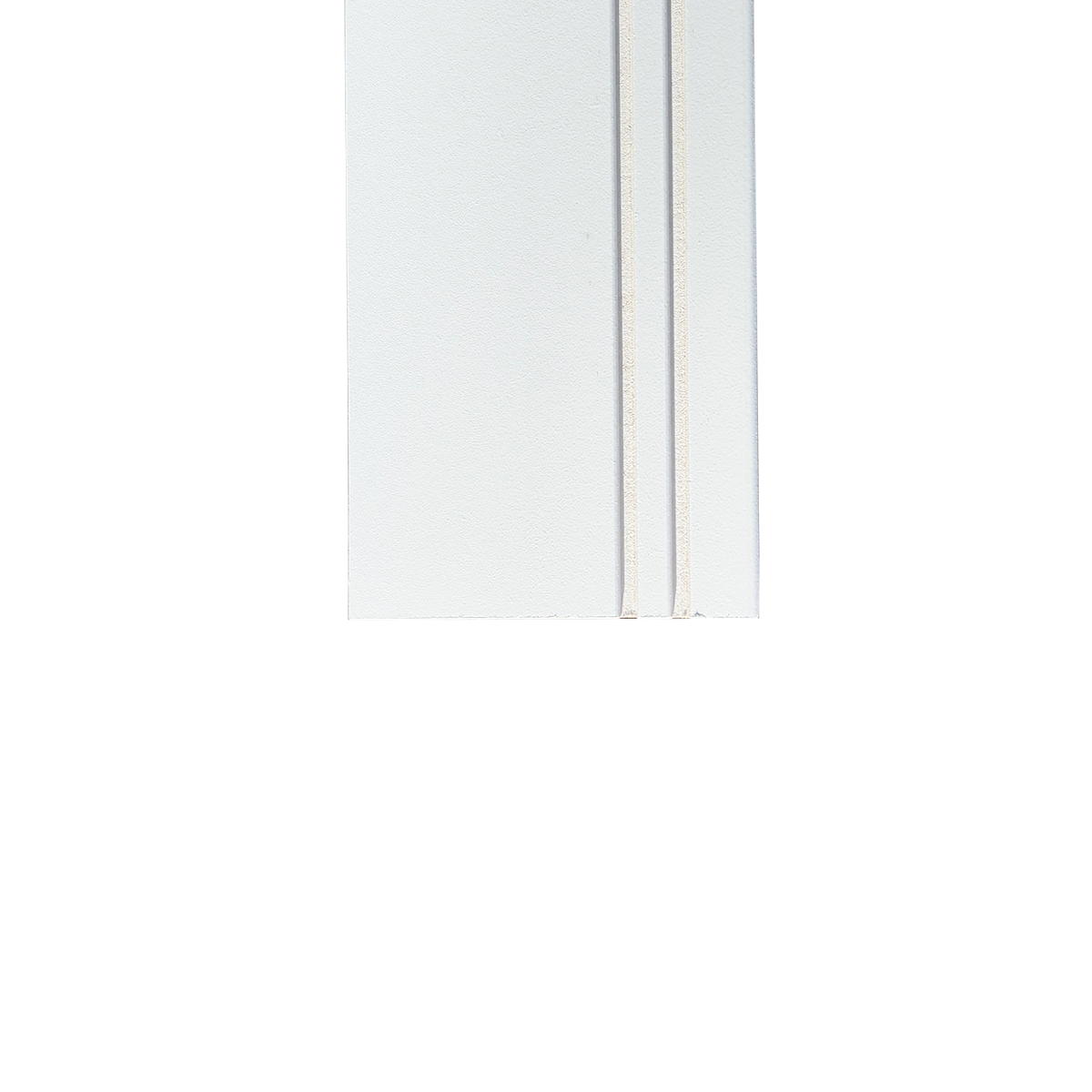 Lot de 5 Plinthes modernes Prépeint Blanc MDF, L.2,44 m x l.11,8 cm x Ep.12 mm - 6