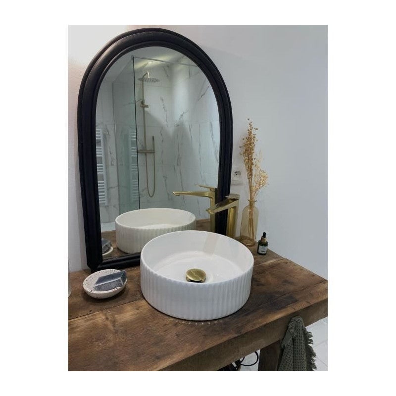 Edouard Rousseau - Grifo de lavabo alto GLOSS Oro cepillado - 2