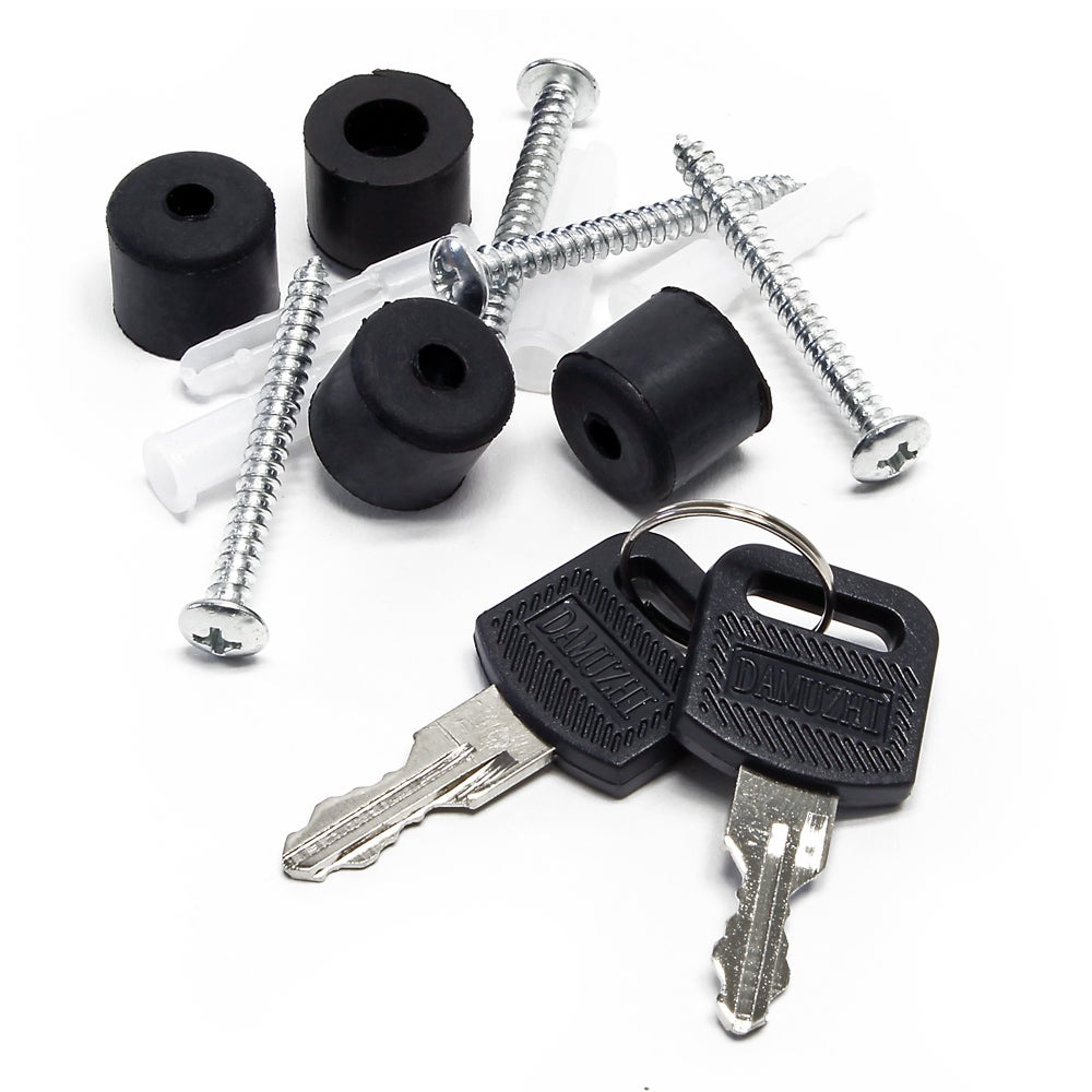 Kit 2x Boîte aux lettres V4 & Porte-journaux avec Pied de support double, Verrouillable, Gris anthracite, Acier galvanisé, 1000 x 135 x… Wiltec - 7