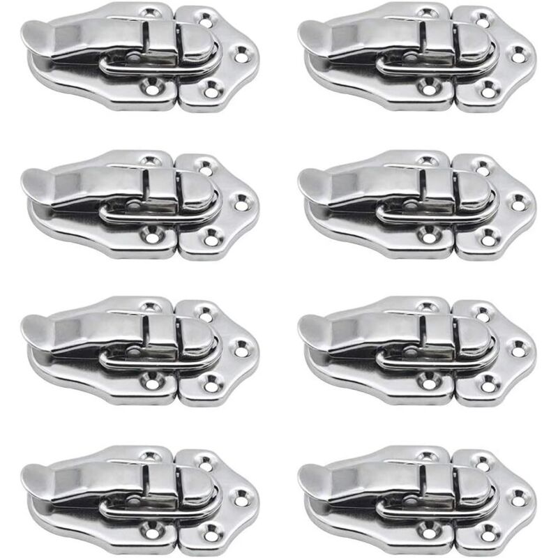 Argent 8 Fermoir à bascule loquets Verrou à bascule Fermeture a Levier ...