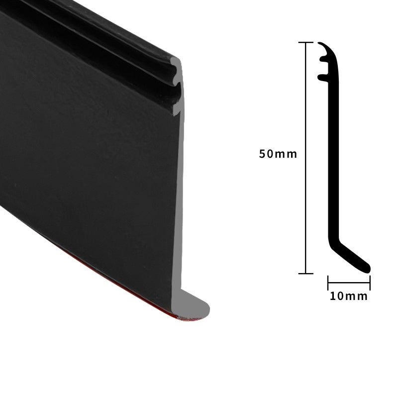 2 sellos para puertas de entrada y ventanas: burlete autoadhesivo de 1,5 m, goma impermeable, protección contra la lluvia, desviador de agua - 2