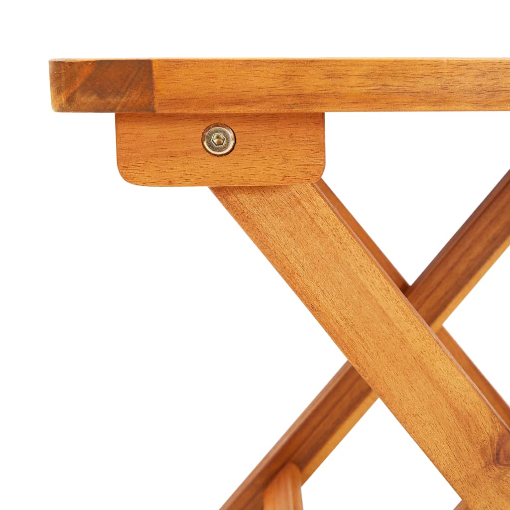 Chaises longues 2 pcs avec table et coussins Acacia solide - 9