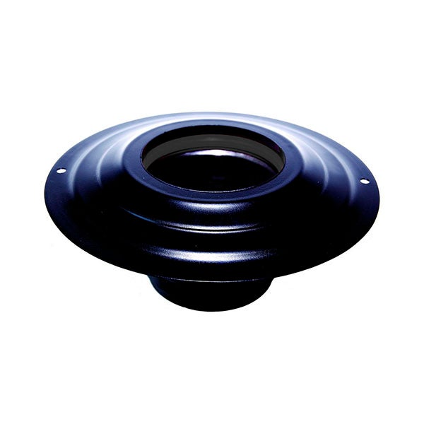 Rosone Verniciato Nero Per Canna Fumaria - Diametro 180 Mm, Per Stufe Pellet/Legna