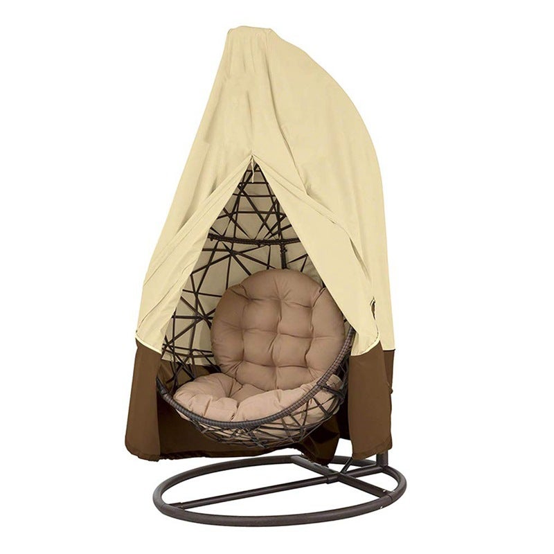 Wodoodporny pokrowiec na krzesło ogrodowe z wikliny rattanowej - pokrowiec na krzesło Egg - 210D Oxford Polyester