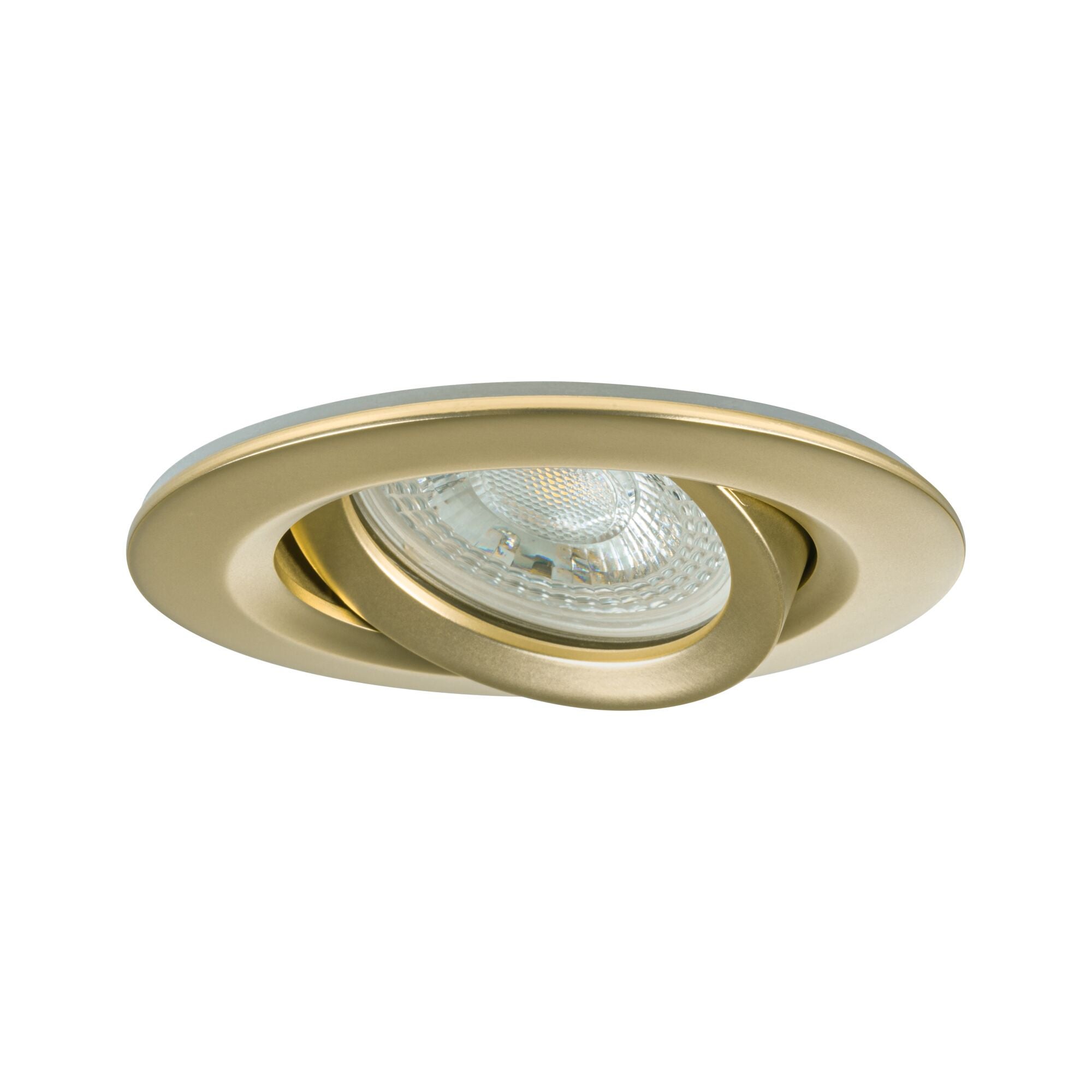 Spot encastré Nova Plus IP65 rond 93mm 30° GU5,3 / GU10 max. 35W 230/12V gradable Doré mat - 3