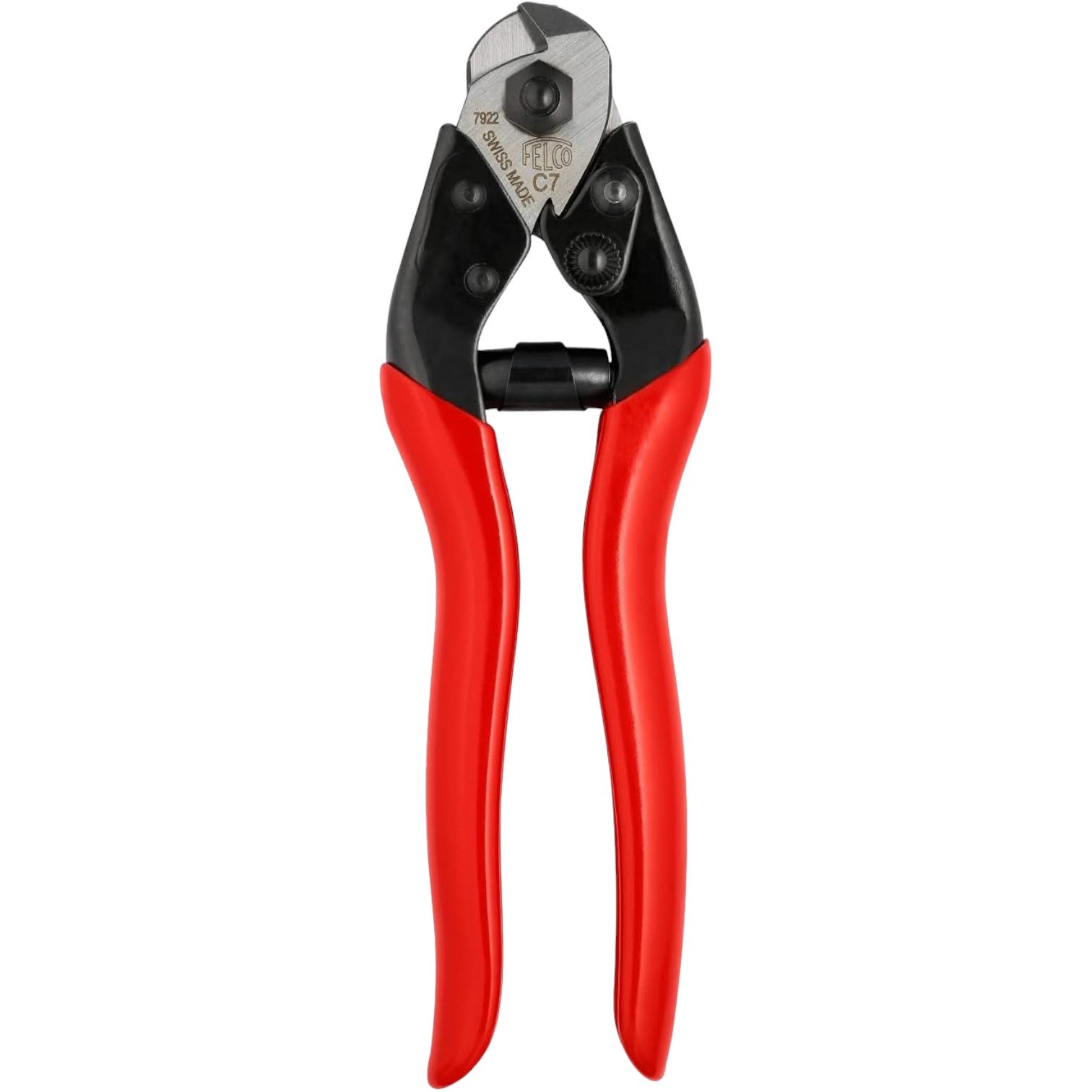 Obcinak FELCO C7 z ostrzem z hartowanej stali i ergonomicznym mechanizmem zapadkowym czerwony