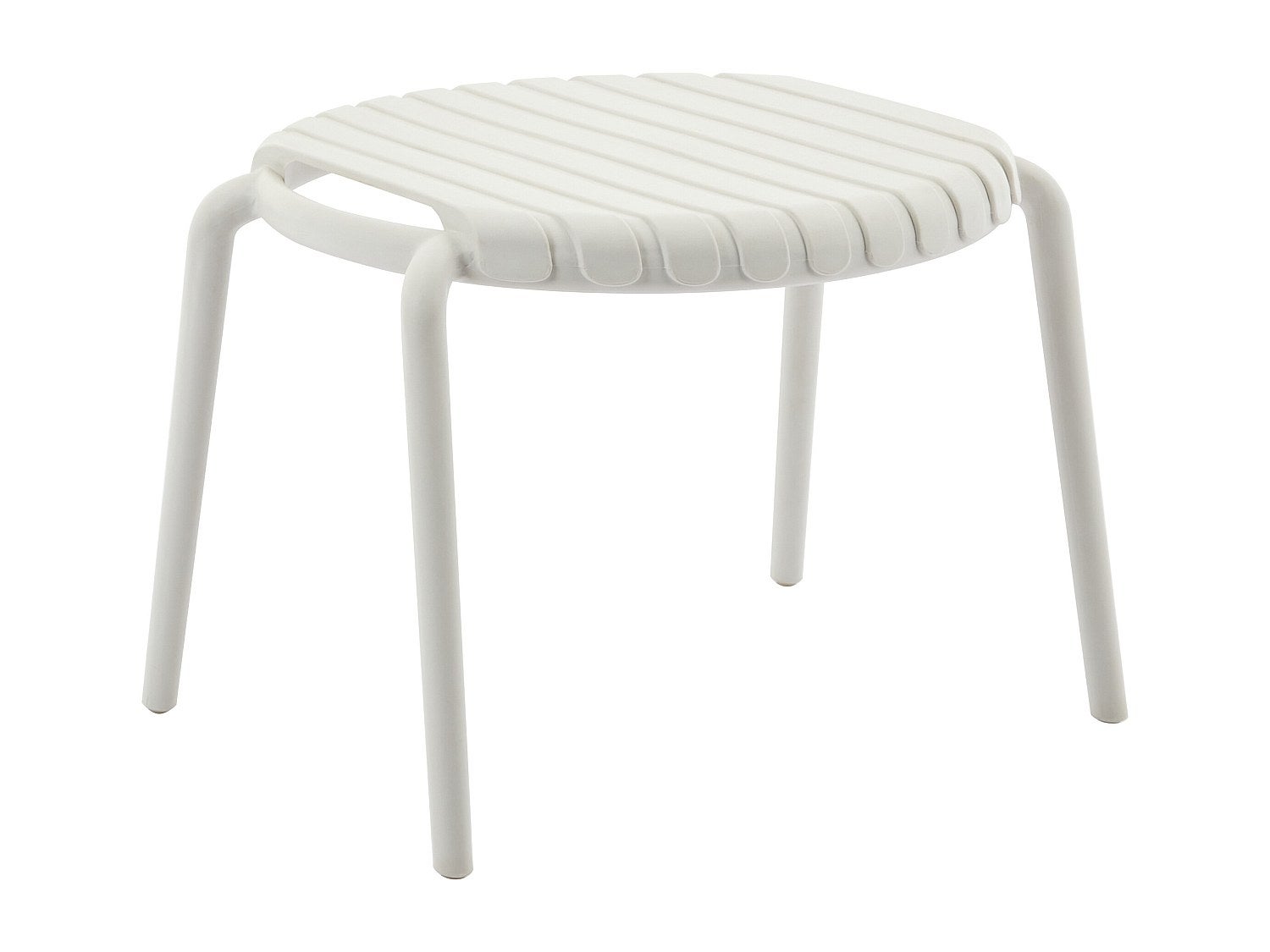 Stolik kawowy ogrodowy sztaplowany z polipropylenu - Beżowy - SESEH marki MYLIA