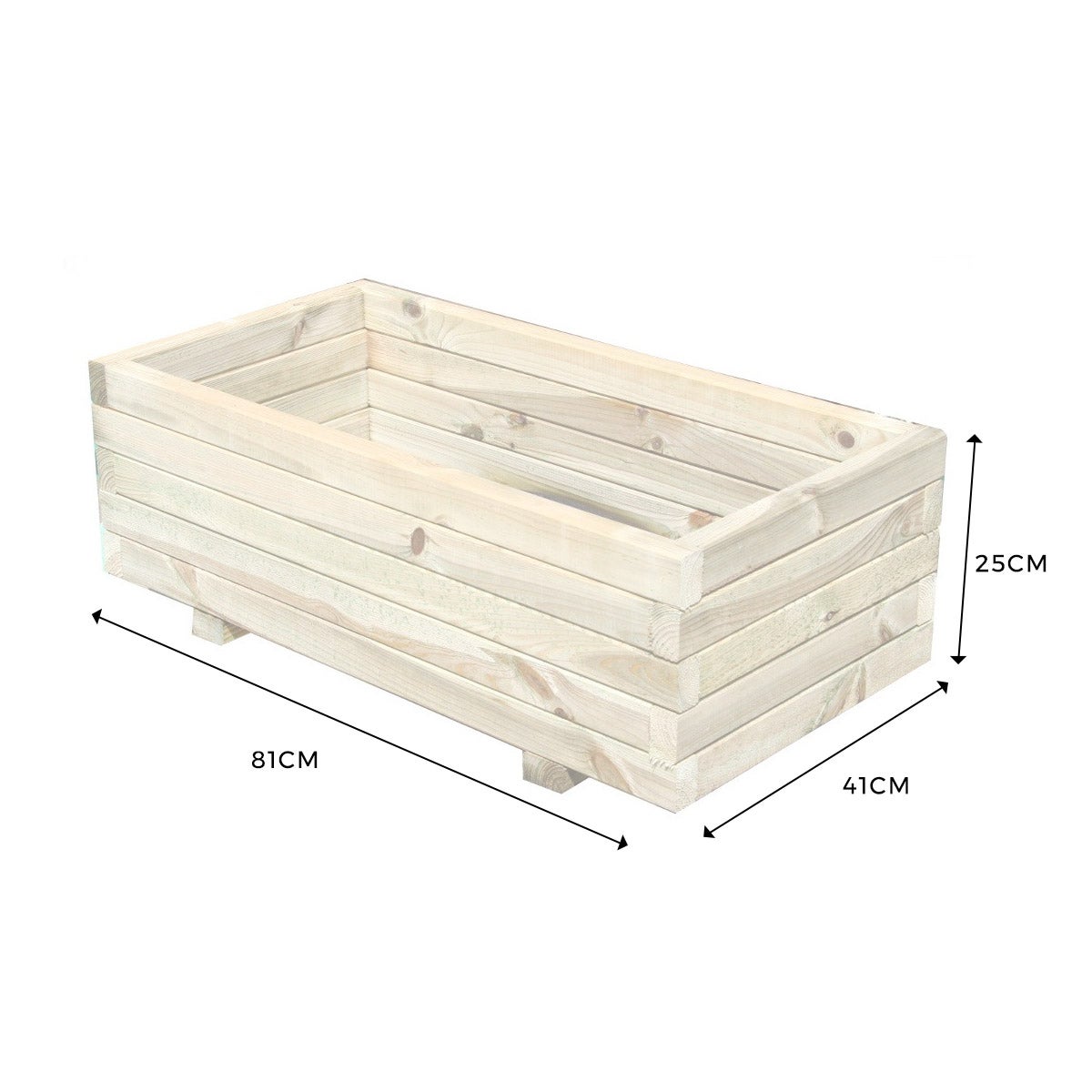 Jardinière rectangulaire Primo 80 - 3