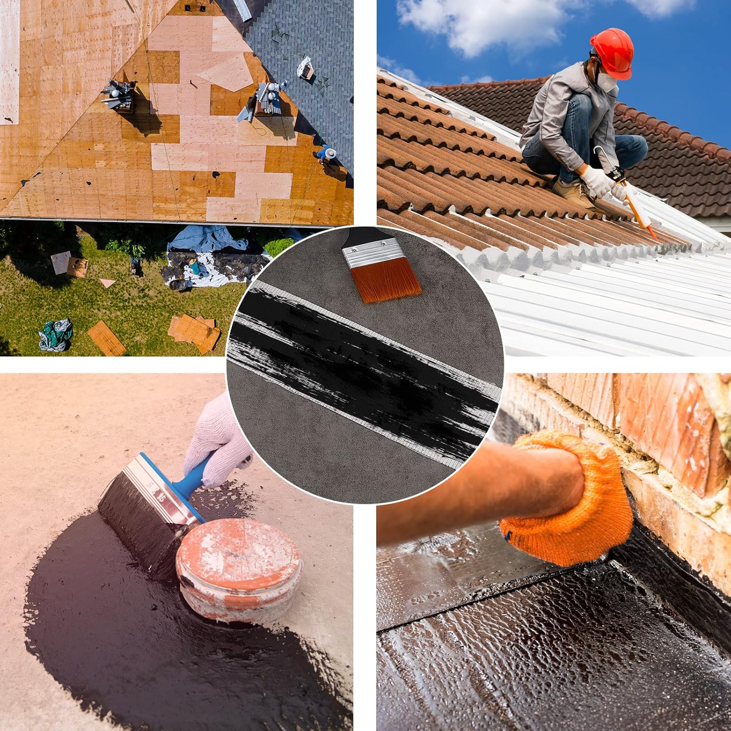 Ruban Adhésif en Tissu Polyester Imperméable 10cmX30M, Membrane Anti-fissures Résistante aux UV pour Réparation Toiture et Cloisons Sèches - 7