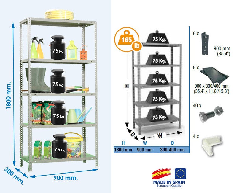 PLAYMOBIL (R449) École – Scaffale Grigio Scuro Per Aula Di Lavori Manuali (4326, 5128) – Usato